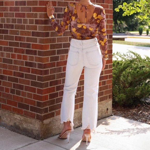 Vervet - Light Wash Crop Flare Denim - Picture 10 of 15